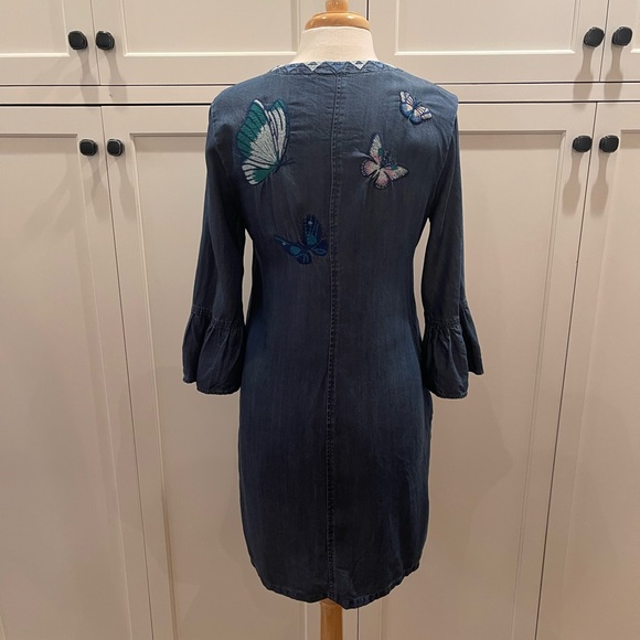 Johnny Was Ruffle Sleeve Dress Size Small - Picture 4 of 9